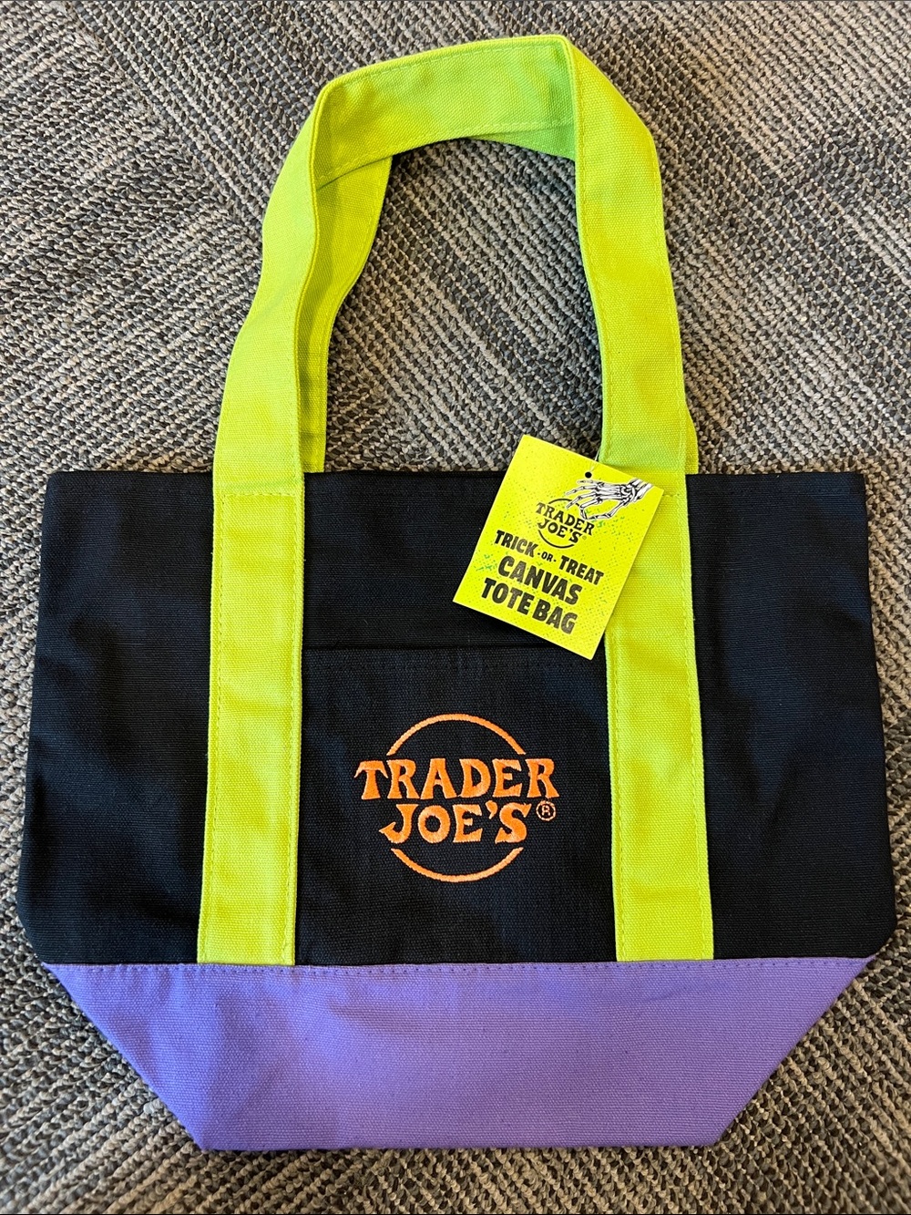 TRADER JOES TRICK OR TREAT TOTE- MULTICOLOR